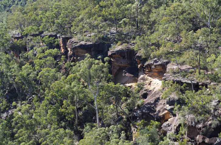 A cliffline adjacent to the new Gulguer National Park