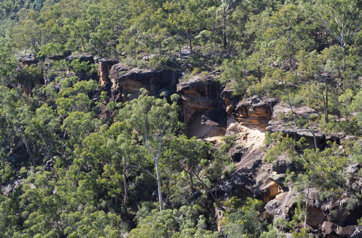 A cliffline adjacent to the new Gulguer National Park