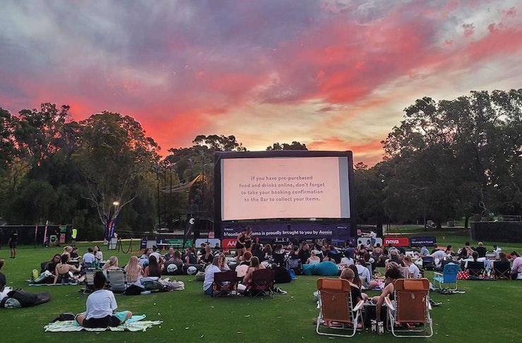 A romantic outdoor cinema Valentine's Day date in Perth