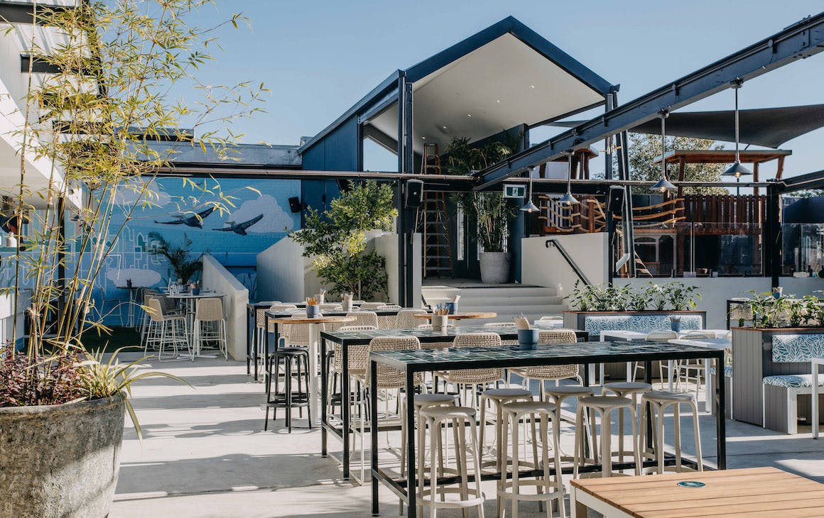 The new Vic Park Hotel beer garden.