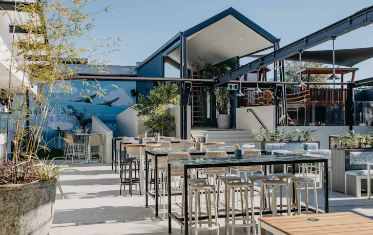 The new Vic Park Hotel beer garden.