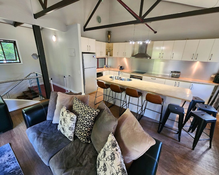 The kitchen at Villa 521 Banksia Garden best K'gari accommodation