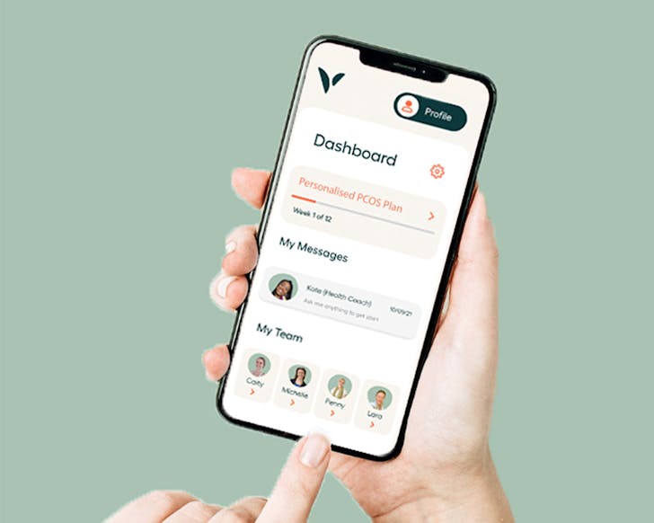 Someone uses the Vively app.