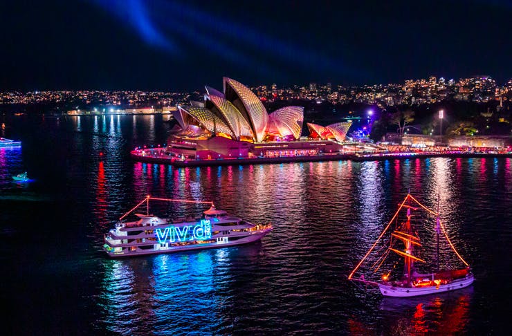 Vivid Sydney lights up Sydney Harbour