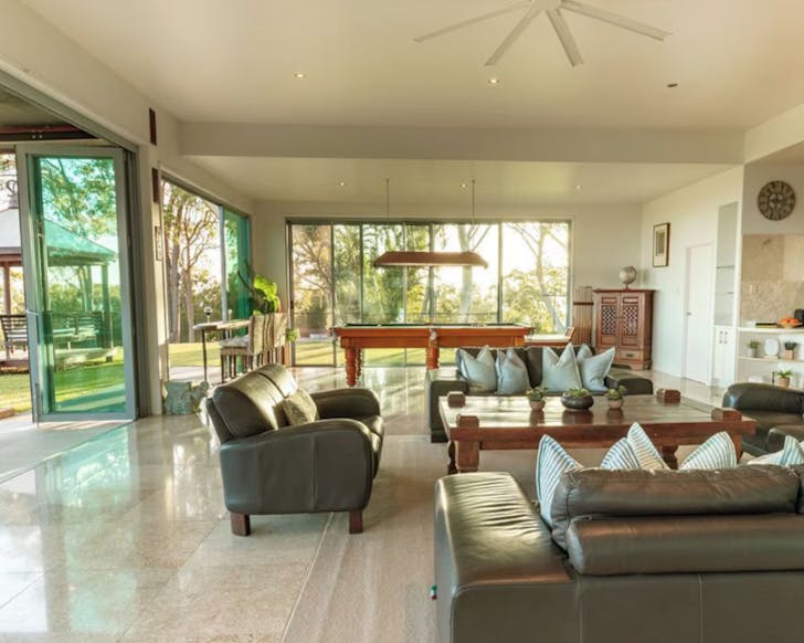 Dining room in house