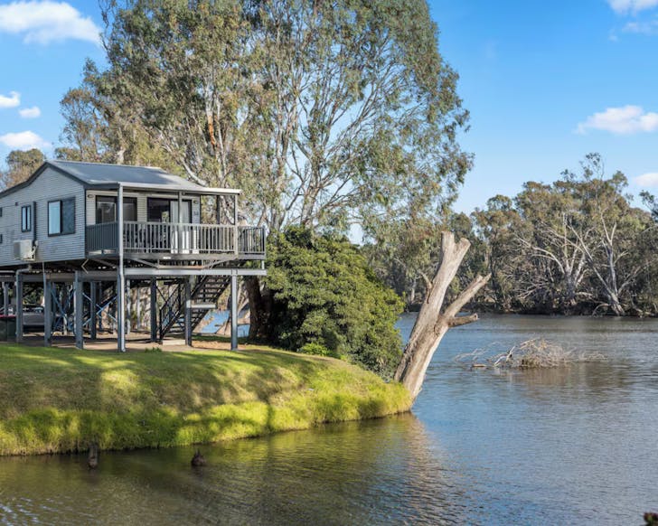 house on lake