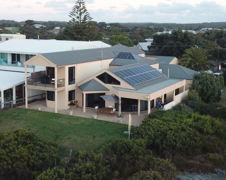 Aerial view of house
