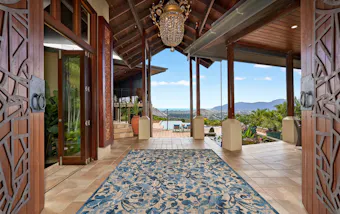 View of ocean from door
