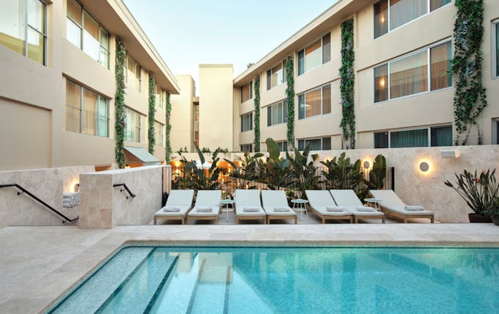 Pool and chairs