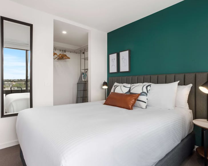 Room with bed
