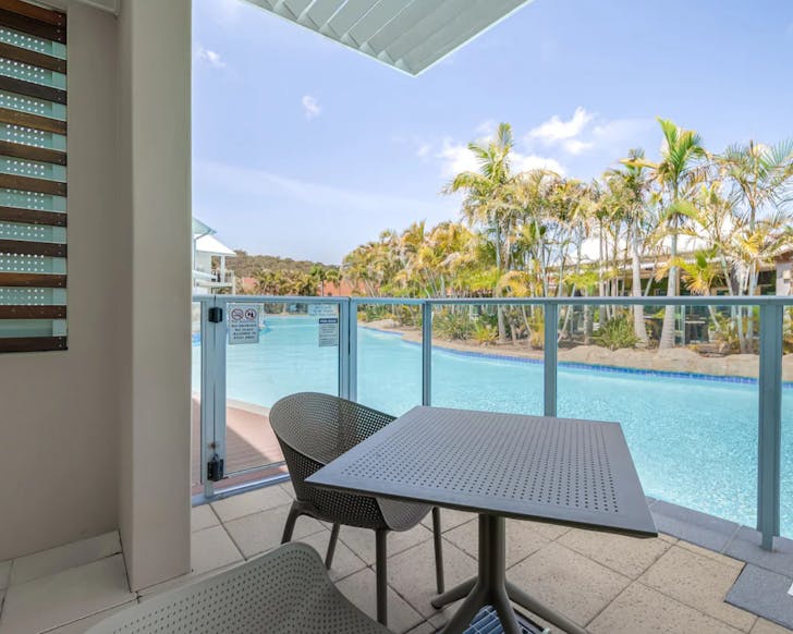 Pool with chairs