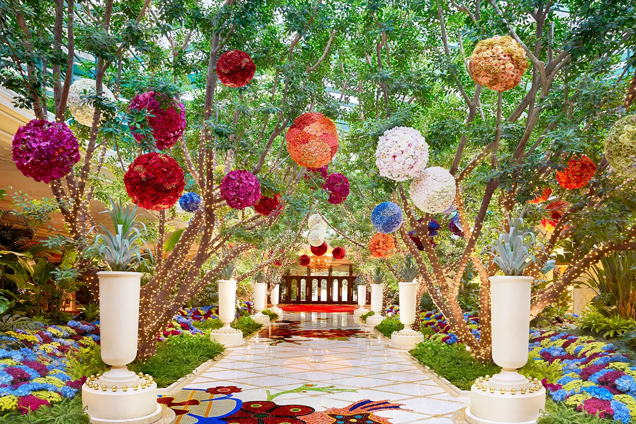 Luxury, colourful garden. 