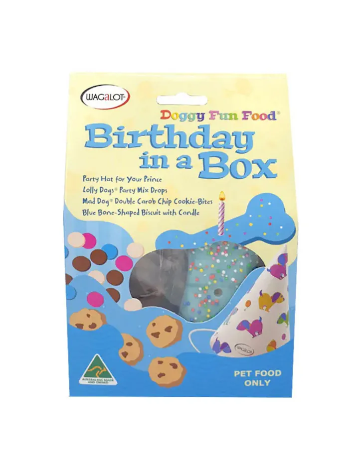 Wagalot Doggy Fun Food Birthday In A Box Dog Treat

