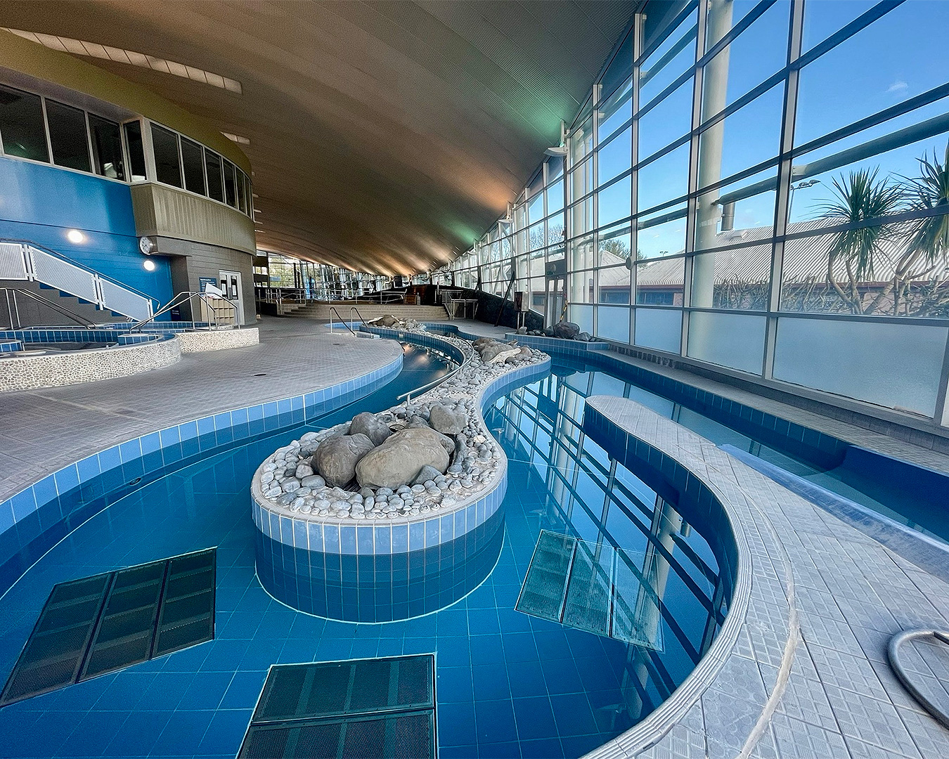 The leisure pools at West Wave Pool And Leisure Centre.