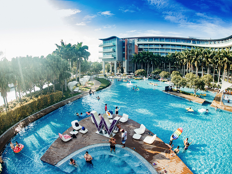 W Singapore - Sentosa Cove pool area