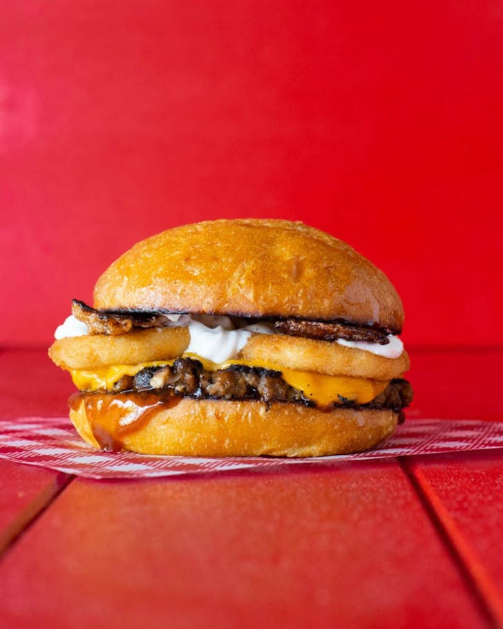 A burger from Wise Boys Burgers