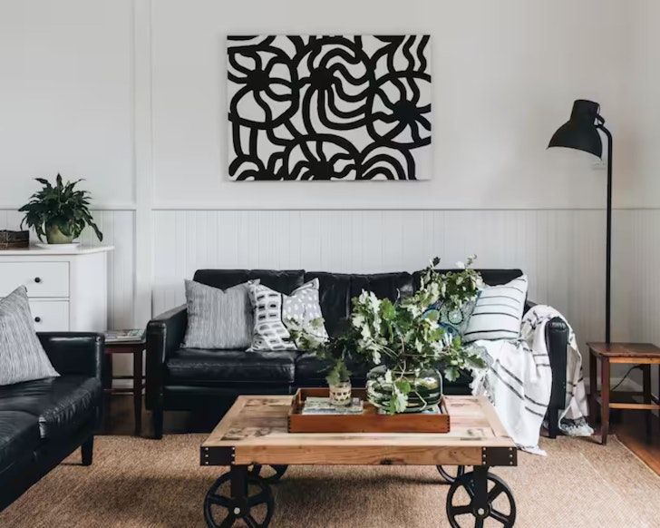 The living space at Woodland Studio Airbnb one of the best stays in the Southern Highlands NSW