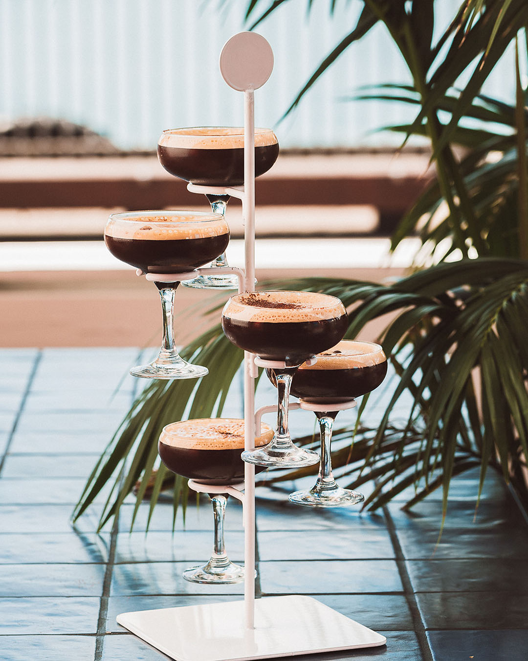 The impressive Espresso Martini Tree at Wynyard Pavilion.