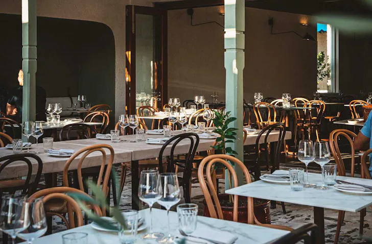Outdoor dining at Yiamas Perth