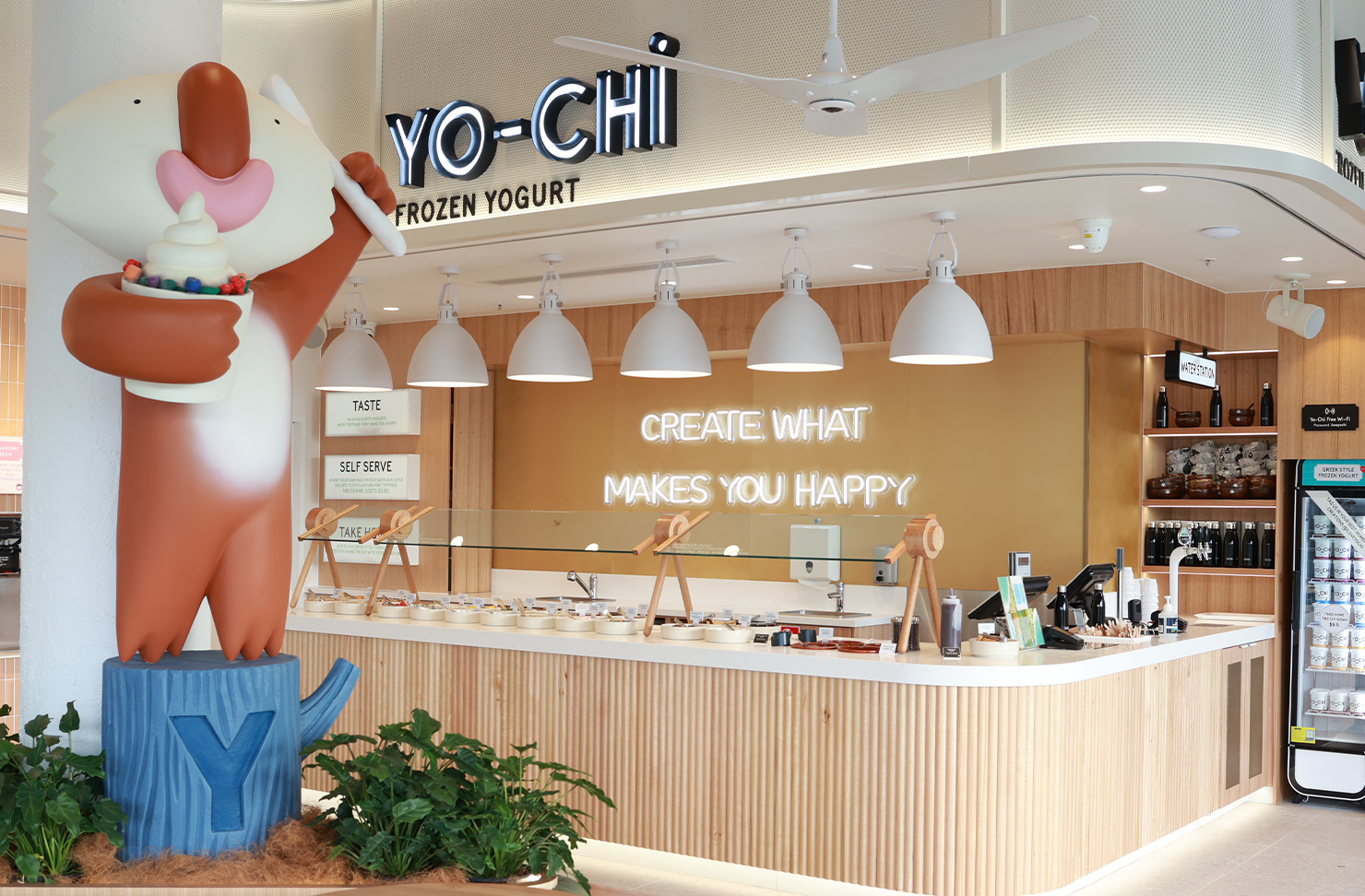 yo-chi frozen yoghurt store
