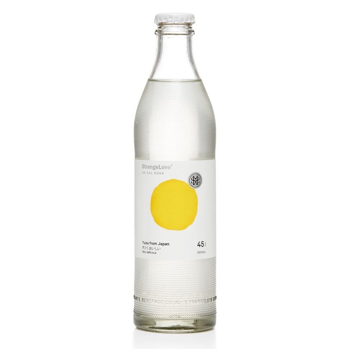 Bottle of Strange Love non-alcoholic yuzu drink