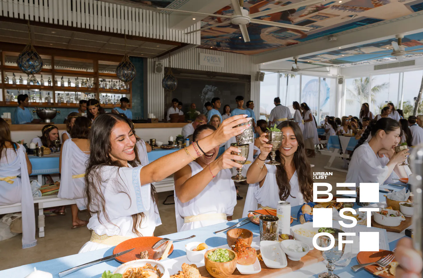 Zorba dining experience at FINNS Beach Club