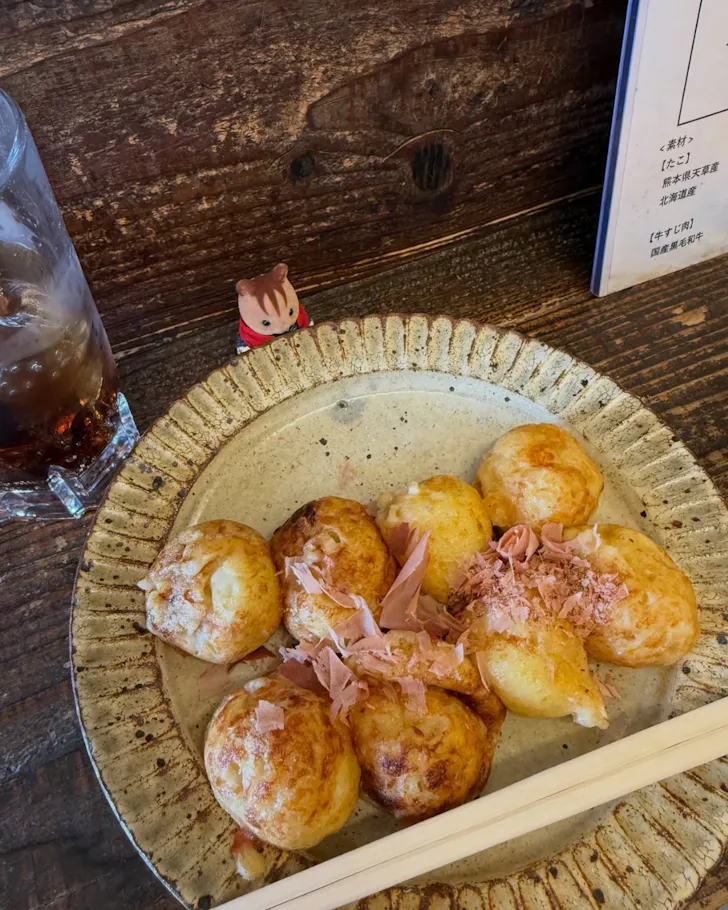 A plate of 'suji-yaki' at Osaka Iggy.