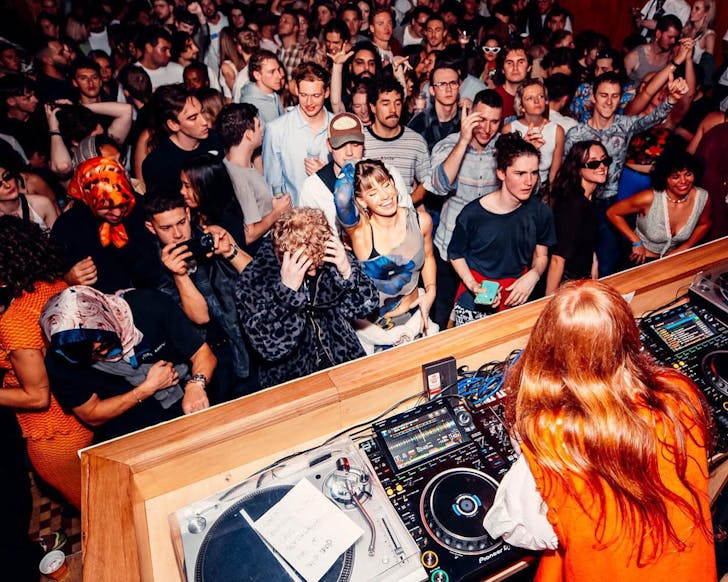 A crowd on the dancefloor at Abercrombie, one of the best nightclubs in Sydney