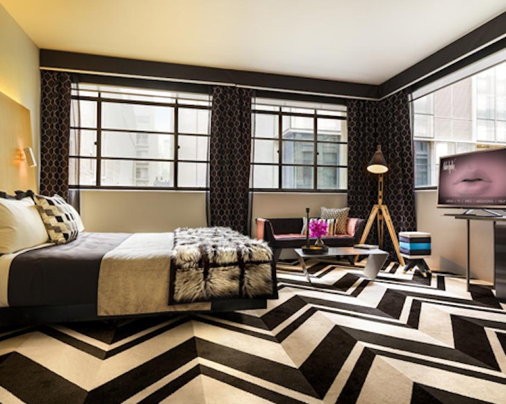 A view of a room at Adelphi Hotel one of the best Melbourne hotels