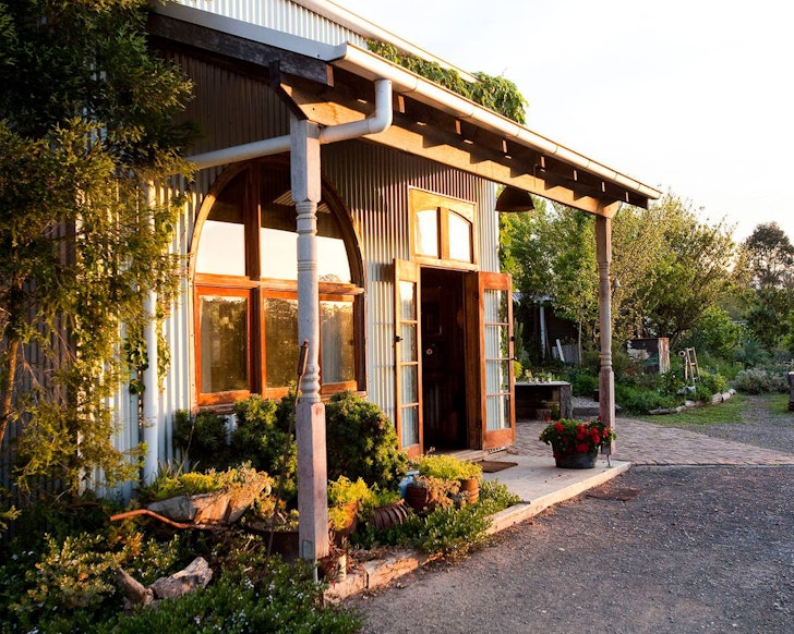 An exterior view of The Shed one of the best NSW Airbnbs