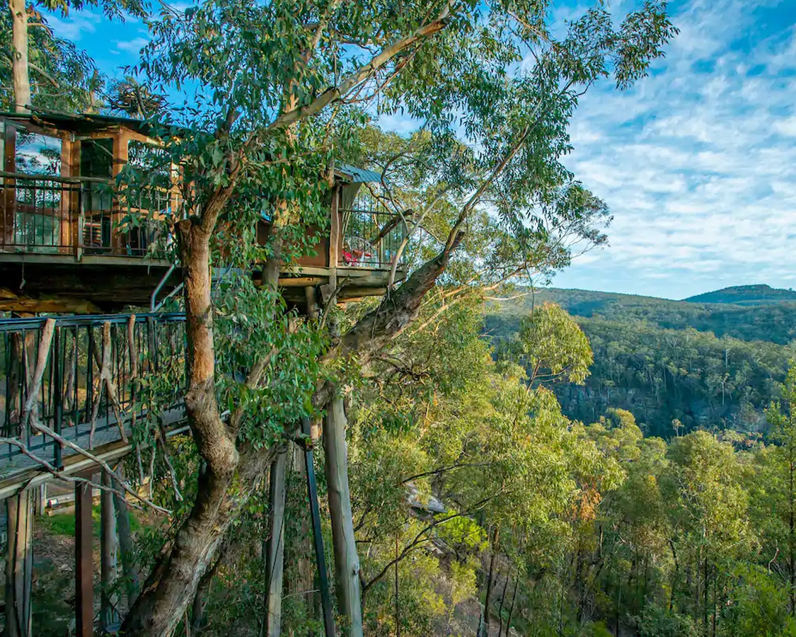 The Secret Treehouse in the Blue Mountains, one of the best romantic getaways in NSW