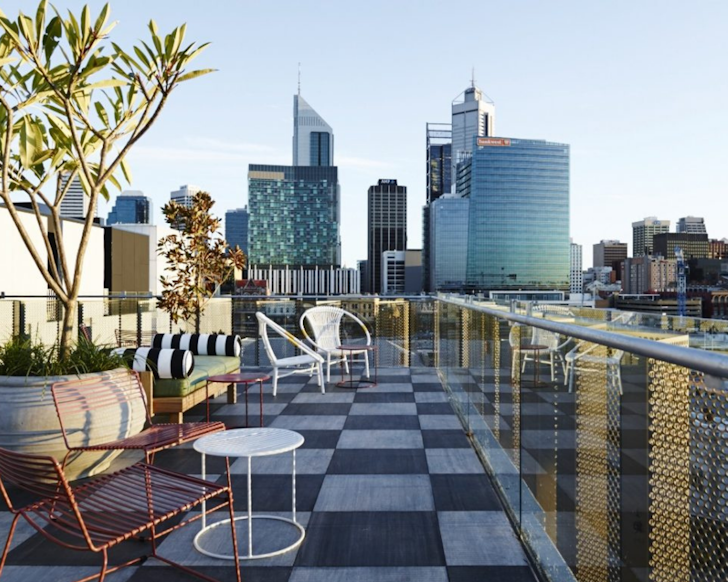 alex hotel rooftop, one of the best hotels in perth