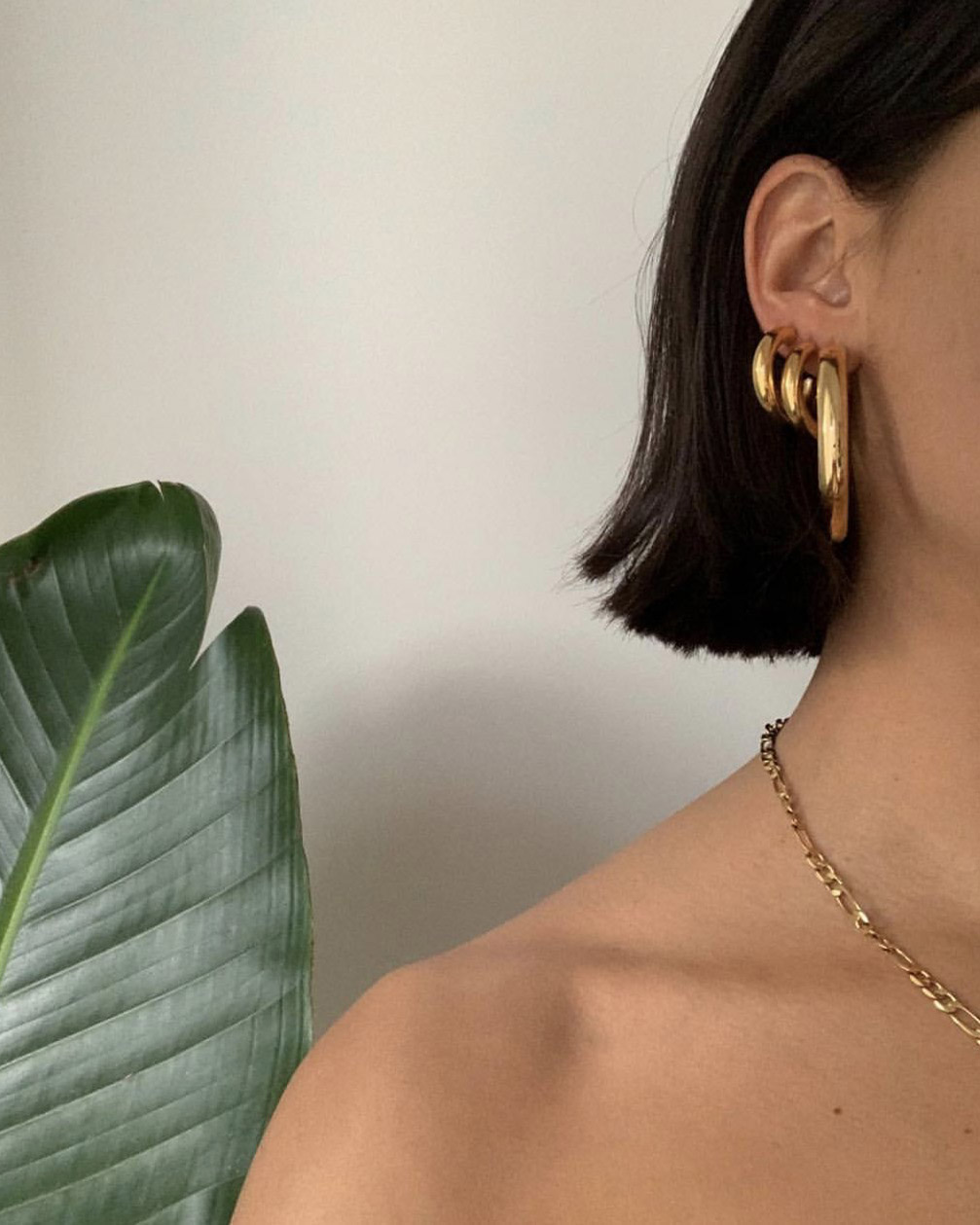 trending upwards gold hoop earrings