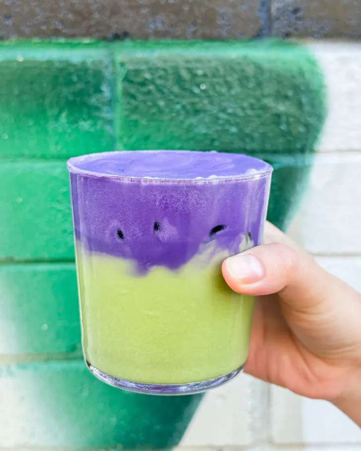 Ube matcha at Angus Marrickville