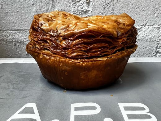 A flaky pie from AP Bread. 