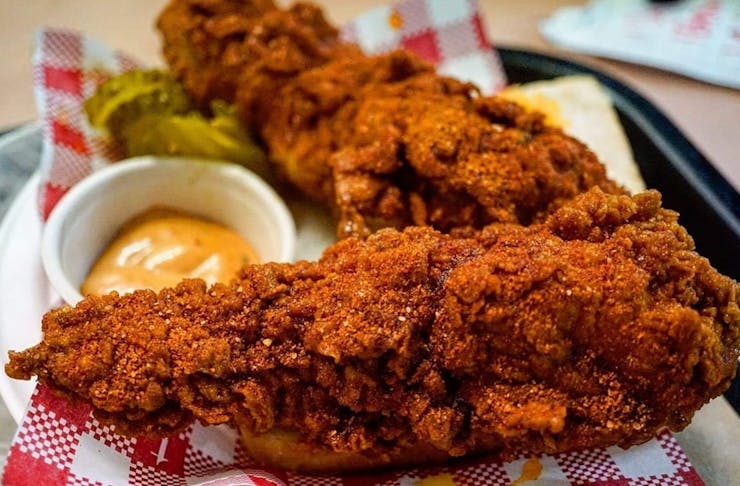 A Piece of Archie's Hot Chicken, which is popping up at North Bird on Sundays