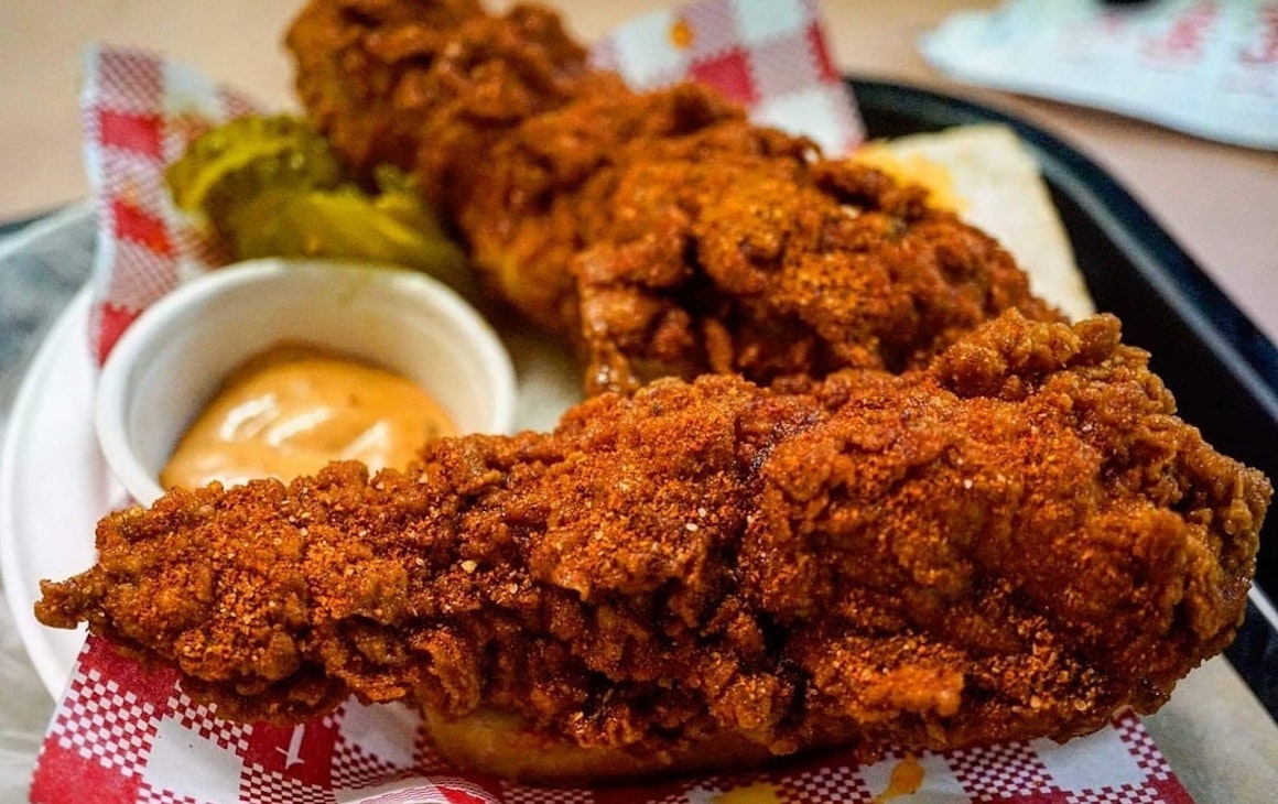 A Piece of Archie's Hot Chicken, which is popping up at North Bird on Sundays
