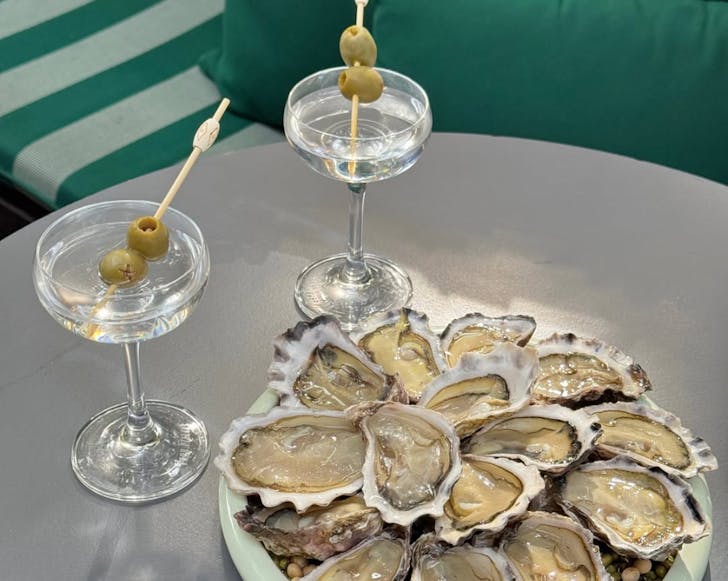 Arms Length Bar martini's and oysters
