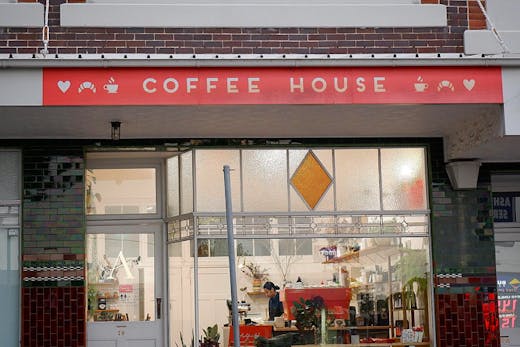 The front facade of Ashfield Apothecary cafe in Sydney