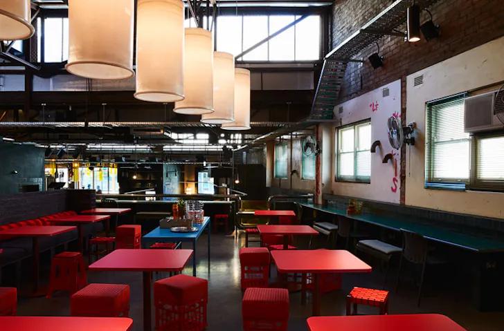 The interior of Atomic Beer Project in Redfern, Sydney. 