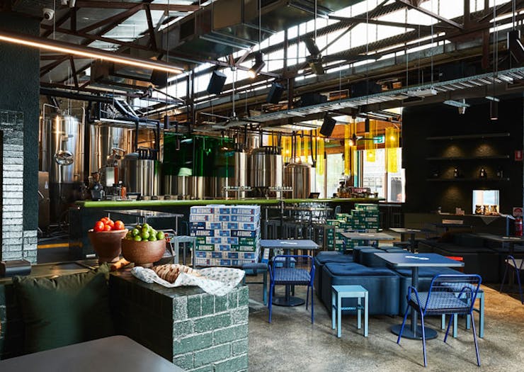 The interior of Atomic Beer Project in Redfern, Sydney. 