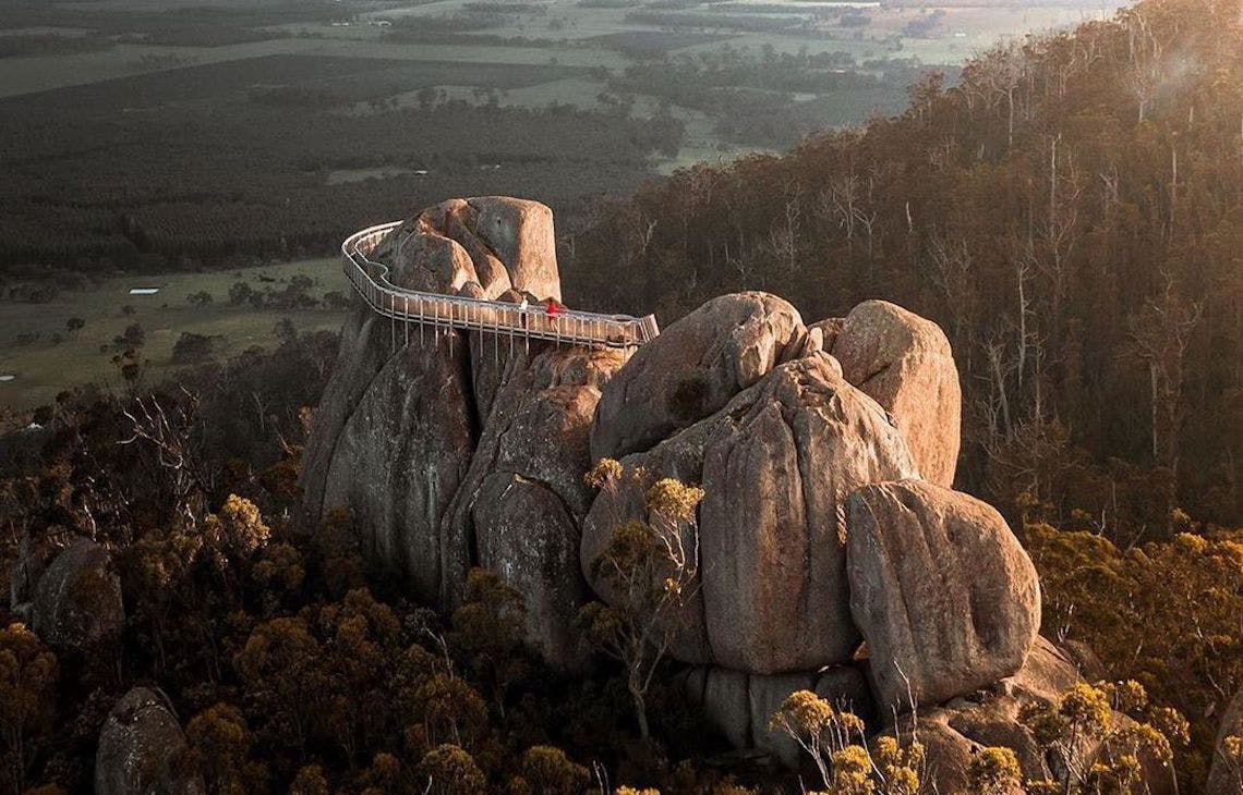 Castle Rock hike in the Porogurup Ranges captured by Let's Escape Together
