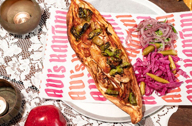 A pide from Avi's Kantini. 