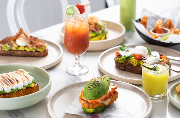 Various avocado dishes