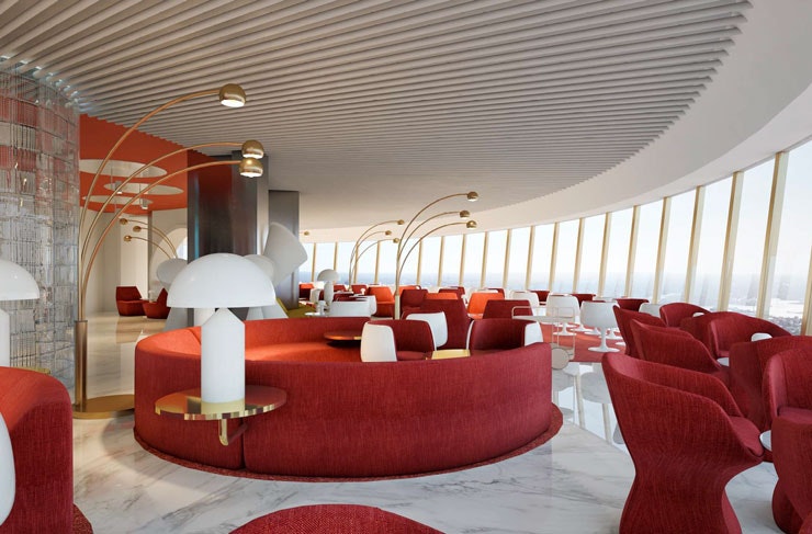 The interior at Bar 83. 