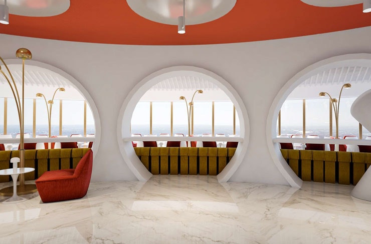 The interior at Bar 83. 