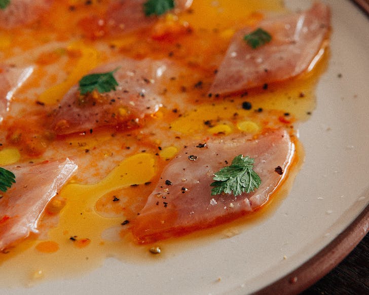 A delicate fish dish at Bar Celeste