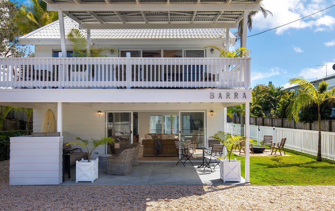 a white beachhouse