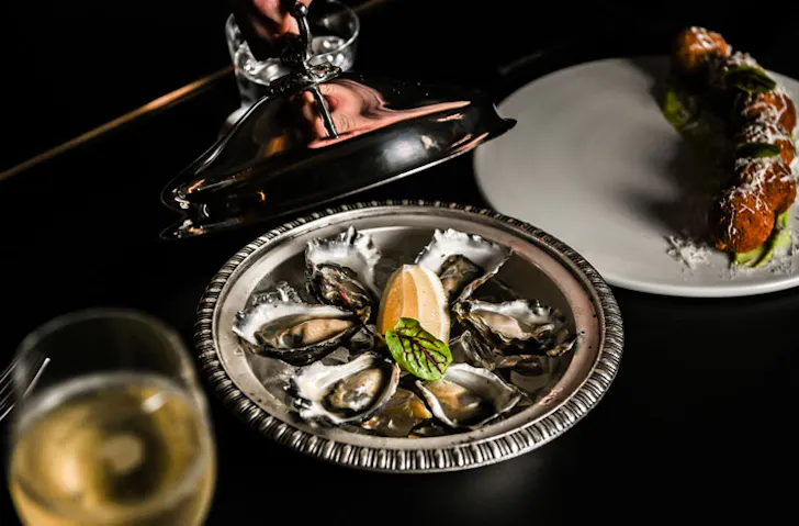 Oysters at Beckett's Glebe. 