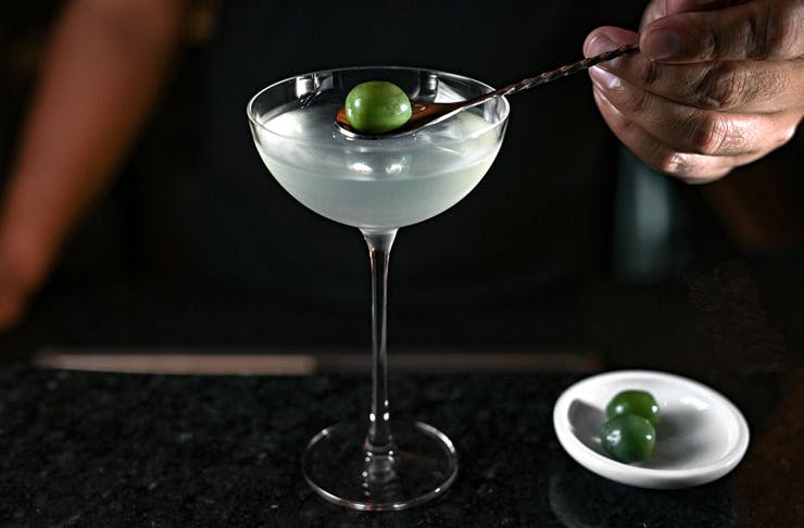 A martini from Beckett's Glebe. 